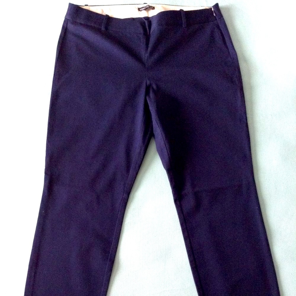 J. Crew ankle crop pants - dark blue